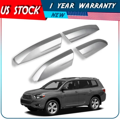 Capa de rack de teto para 2010 Toyota Highlander XU40 prata tampa de extremidade de trilho de teto - Imagem 1 de 4