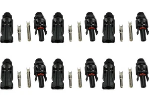 6 QTY TEMCo 30A Solar Panel Direct Box Connector Screw Pairs Set PV Cable - Picture 1 of 9
