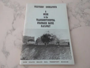 Western Endeavour, A Guide to the Transcontinental Standard Gauge Railway NSWRTM - Picture 1 of 5