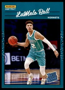 2020-21 Panini Instant NBA Rated Rookie Lamelo Ball RC SP Retro Card 1/3558 - Picture 1 of 4