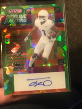 Rare 2023 Leaf Vivid Jayden Reed Green Prism Sideline Painting Auto /4 Packers