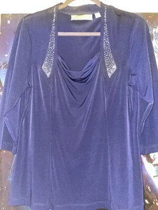 Ladies Retro Style George Simonyon Evening Occasion Top, Made In US, Size 10-12 - Picture 1 of 3