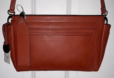 Bolso sin asas SKAGEN DENMARK DORTE de cuero oxidado delgado bandolera NUEVO Foto 1 de 4