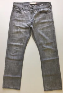 Levi Men's Beige Jeans Denim Pants Slim Straight 36W 32L P06 - Picture 1 of 12