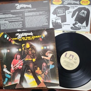 WHITESNAKE, "LIVE IN THE HEART OF THE CITY". ORIGINAL DOUBLE LP + INSERTS - Picture 1 of 7