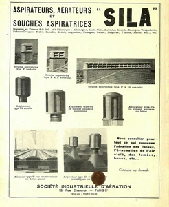 PARIS / AERATION SILA / MITRON ERCA à STAINS (93) / PUBLICITE 1934 - Bild 1 von 2