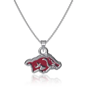 Dayna Designs Arkansas Razorbacks Enamel Small Pendant Necklace - Picture 1 of 2