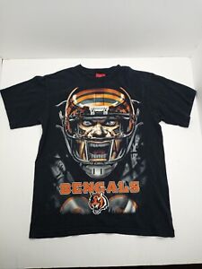 NFL Merchandise Cincinnati Bengals T Shirt Mens Size Medium Black Good Condition