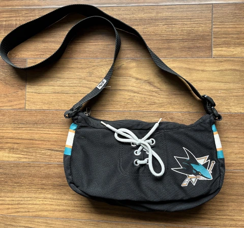 San Jose Sharks NHL Jersey Purse Women's Handbag Pro-fan-ity Jersey String Cover