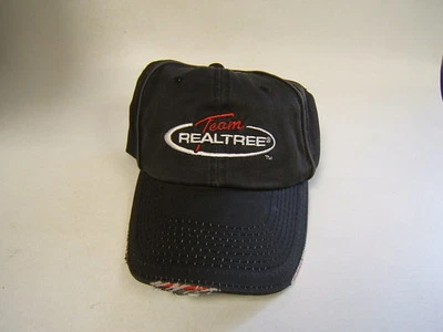 Team RealTree Signatures "Distressed-Look" Cap adjustable Embroidered black New - Image 1 of 2