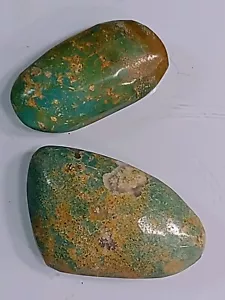 35ct. 2 Türkis passende Cabochon Edelsteine natürliche Kingman Mine Arizona super schön - Bild 1 von 2
