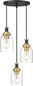 3-Light Pendant Light Fixture, Modern Cluster Pendant Lighting, Hanging Light Fi - Picture 1 of 8
