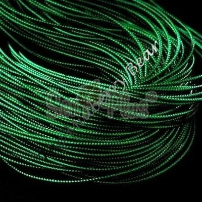 Tarjetas 5yds CORD VERDE METÁLICO, álbumes de recortes, adornos de Navidad, día de San Patricio Foto 1 de 4