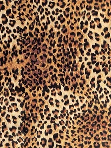 Leoparden Tierfell italienischer Samt Meterware Polster Safari Afrika gelb - Bild 1 von 11