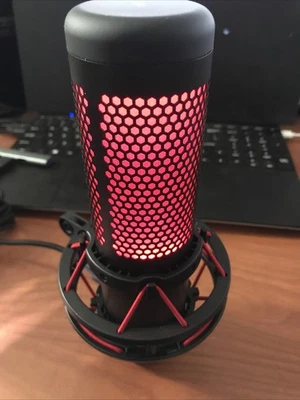 HyperX QuadCast Red LED USB Cardioid Microphone - Black - Image 1 of 4