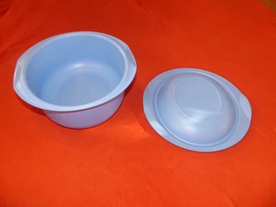 Tupperware Ultra Plus 5,0 L Kasserolle rund / oval mit Deckel H 13 Bräter blau - Bild 1 von 4