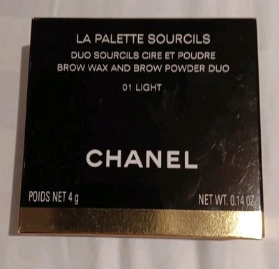 CHANEL LA PALETTE SOURCILS - BROWN POWDER DUO - 01 LIGHT - NIB w/velvet pouche - Image 1 of 4