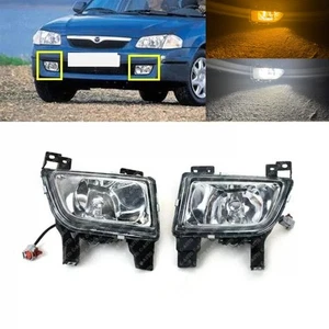 LED White Amber Front Fog Lamp w/DRL For Mazda Premacy 1998-2004 Protege 1998 - Picture 1 of 7