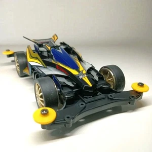 Tamiya Mini 4WD Avante Mk III Nero 1/32 MS Telaio Ruote Oro Ricambi Aggiornati - Foto 1 di 11