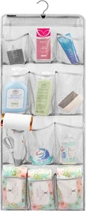 Mesh Shower Organizer Hanging Caddy Quick Dry Bathroom Storage for 12 Pockets - Picture 1 of 8