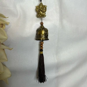 Campana Ganesh de bronce hecha a mano nueva sin etiquetas hecha por artesanos en la India - decoración del hogar hindú - Imagen 1 de 4