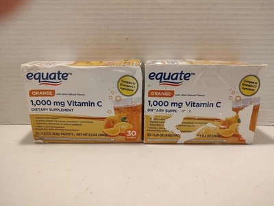 🔥(X2) Equate Vitamina C Naranja Polvo Apoyo Inmunológico 1000mg (Daño en Caja) 2026 Foto 1 de 4