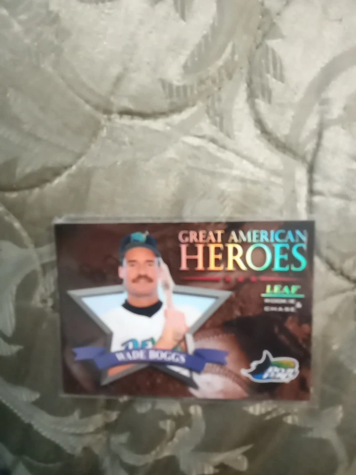 1998 Leaf Rookies & Stars Great American Heroes Samples Promo Wade Boggs #18 - Imagem 1 de 4