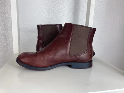 Bota Camper Mujer The Bowie Talla 37 Cuero Chelsea Borgoña Refuerzos Confort Foto 1 de 4