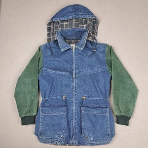 Vintage Arizona Jeans Denim Jacket Mens Medium Suede Blanket Lined Limited Heavy - Picture 1 of 15
