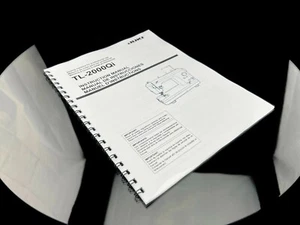 Juki TL-2000QI Sewing Machine Instructions User Guide Manual Reprint - Picture 1 of 1