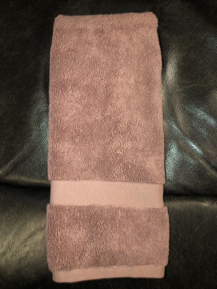 "Nueva toalla de mano de baño Wamsutta malva 100 % algodón turco 16x30"" etiqueta negra" Foto 1 de 4