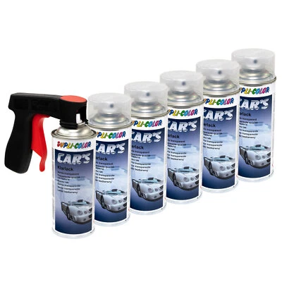 Klarlack 6x 400 ml Lack glänzend Klar Spray Dupli Color 385858 mit Pistolengriff - Bild 1 von 4