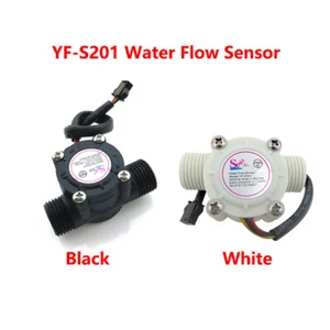 Sensore di flusso d'acqua misuratore di portata capannone sensore di flusso controllo acqua 1-30 L/min nero/bianco - Foto 1 di 12
