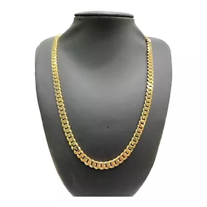 18ct 18K Yellow Gold Curb Cuban Link Chain Necklace 73.18 Grams 53cm. Brand New - Picture 1 of 8