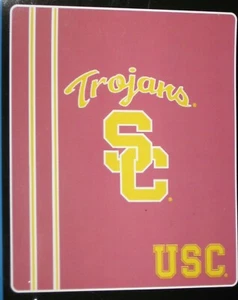 USC Trojans 50" x 60" Team Logo Super Soft Plush Blanket FREE SHIPPING!! - Picture 1 of 1