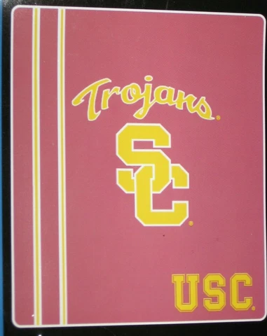 USC Trojans 50" x 60" Team Logo Super Soft Plush Blanket FREE SHIPPING!! Cover