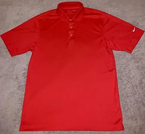 Nike Dri Fit Golf Polo Men’s Small Tiger Woods Sunday Red Immaculate Pre-owned - Picture 1 of 4