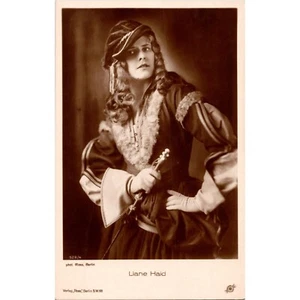LIANE HAID - Early Film Actress - Movie Star - RPPC Real Photo Postcard - Verlag - Picture 1 of 2