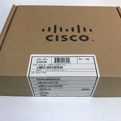 CISCO VWIC-2MFT-T1 Cisco 2-Ports RJ-48 Multiflex Trunk T1/FT1 Voice NEW SEALED - Image 1 of 2