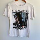 2pac Poetic Justice Los Angeles South Central White Women's T-Shirt Top Medium 
