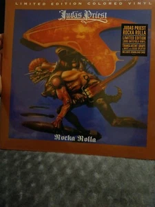 Judas Priest • Rocka Rolla • LTD ED • DURCHSCHEINENDE TRAUBE & WEISS MIT SCHWARZEM SPRITZ - Bild 1 von 6