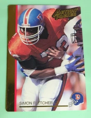 Action Packed Simon Fletcher 1992 #70 Denver Broncos - Image 1 of 2