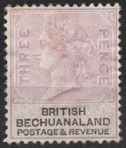 SG12 1887 3d BECHUANALANDIA BRITÁNICA Reina Victoria, Emisiones de Colonia, Usado - Imagen 1 de 2