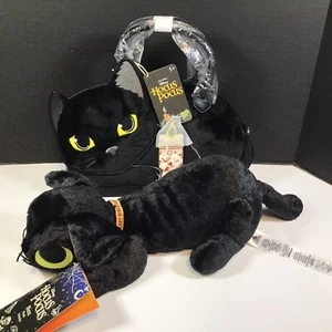 Loungefly Disney Hocus Pocus Binx the Cat Crossbody Hand Bag Purse and Plush New - Picture 1 of 13