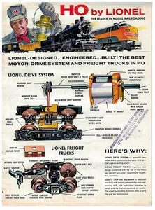 1959 Lionel Model Railroad Catalog HO Scale The Best Motor and Drive system - Picture 1 of 1