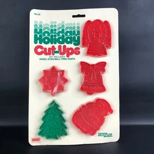 Vintage Christmas Cookie Cutters Holiday Cut-Ups NOS Orig. Packaging Prop Movie  - Picture 1 of 12