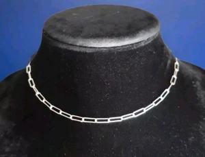 Erick's Sterling Silver 16 In. Paper Clip Chain .925 - Picture 1 of 9