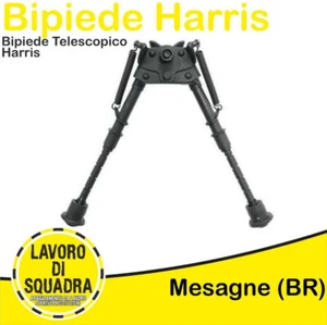 Bipiede Telescopico Tipo Harris Nero Per Sniper o ASG Dboys - Zdjęcie 1 z 1