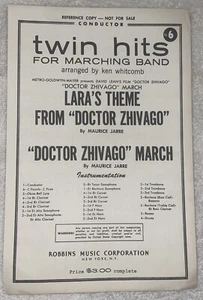 Vtg RARE Robbins Music Corp. Marching Band Lara’s Theme Dr. Doctor Zhivago No 6 - Picture 1 of 3