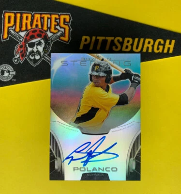 Bowman Sterling Gregory Polanco RC 2013 refractor automático #/150 autógrafo como nuevo Foto 1 de 4